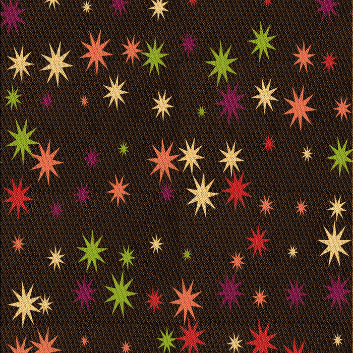 Patterned Black Brown Rug, pat3468org