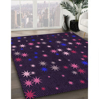 Patterned Purple Rug, pat3468pur