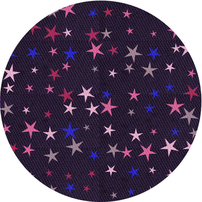 Square Patterned Purple Rug, pat3469pur