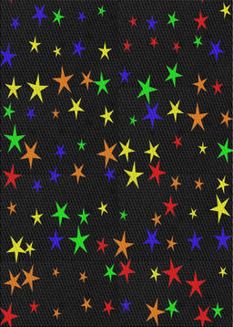 Patterned Black Modern Rug, pat3469