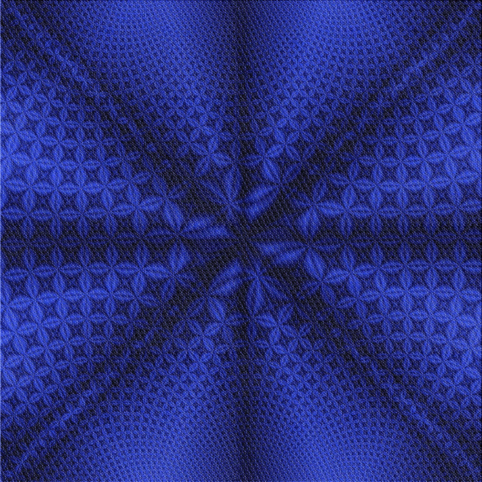 Round Patterned Earth Blue Rug, pat347blu