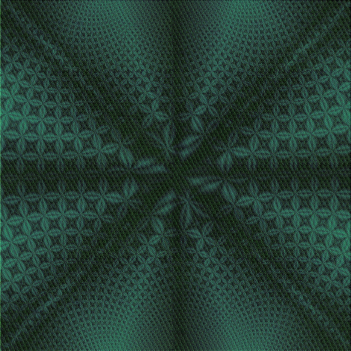 Round Patterned Midnight Gray Rug, pat347grn