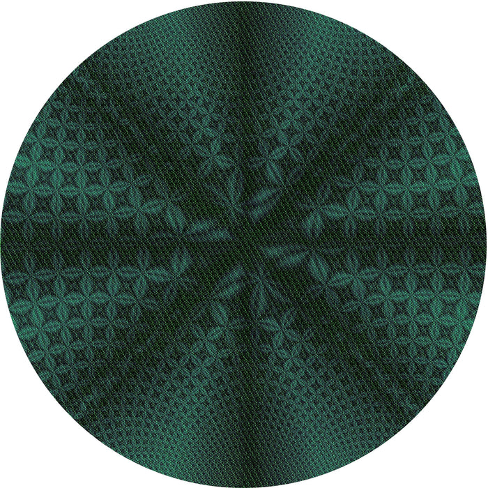 Square Patterned Midnight Gray Rug, pat347grn