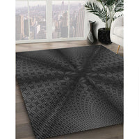 Patterned Midnight Gray Rug, pat347gry