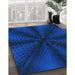 Machine Washable Transitional Blue Rug in a Family Room, wshpat347lblu