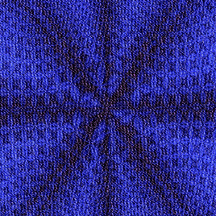 Patterned Earth Blue Rug, pat347pur