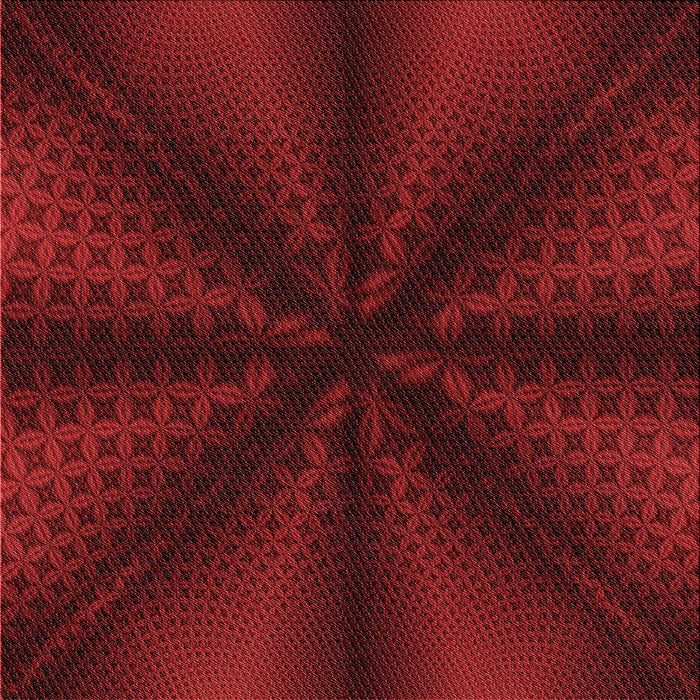 Round Patterned Red Rug, pat347rd