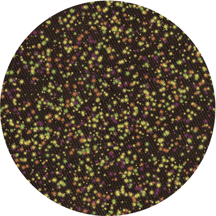 Square Patterned Midnight Gray Rug, pat3470brn