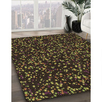 Patterned Midnight Gray Rug, pat3470brn