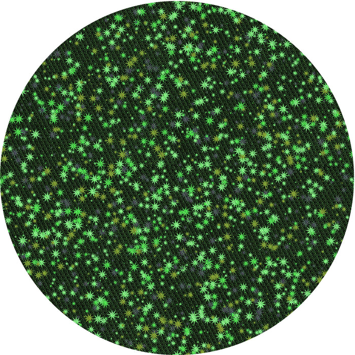 Square Machine Washable Transitional Black Rug in a Living Room, wshpat3470grn