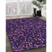 Machine Washable Transitional Purple Violet Purple Rug in a Family Room, wshpat3470pur