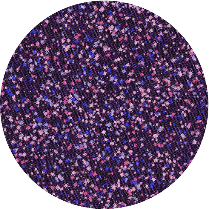 Square Machine Washable Transitional Purple Violet Purple Rug in a Living Room, wshpat3470pur