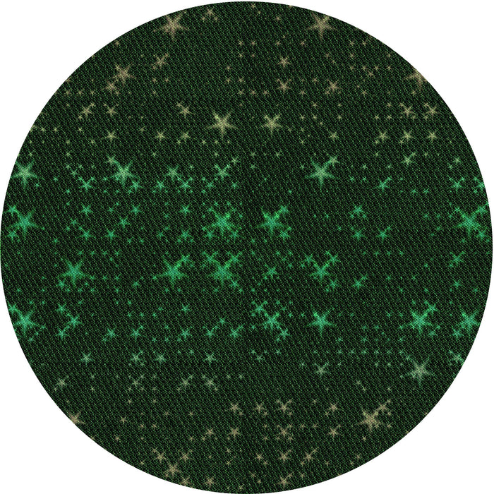 Square Machine Washable Transitional Deep Emerald Green Rug in a Living Room, wshpat3471grn