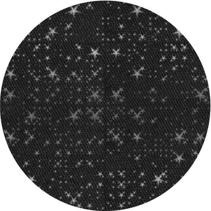 Square Patterned Black Rug, pat3471gry