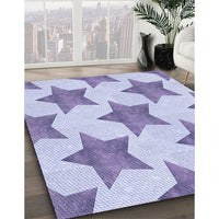 Patterned Blue Rug, pat3472blu