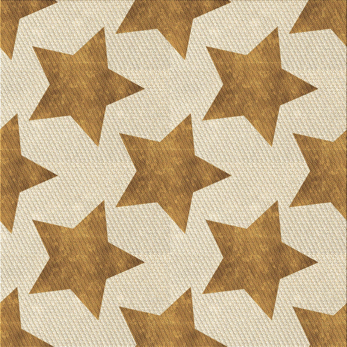 Round Machine Washable Transitional Golden Blonde Gold Rug, wshpat3472brn