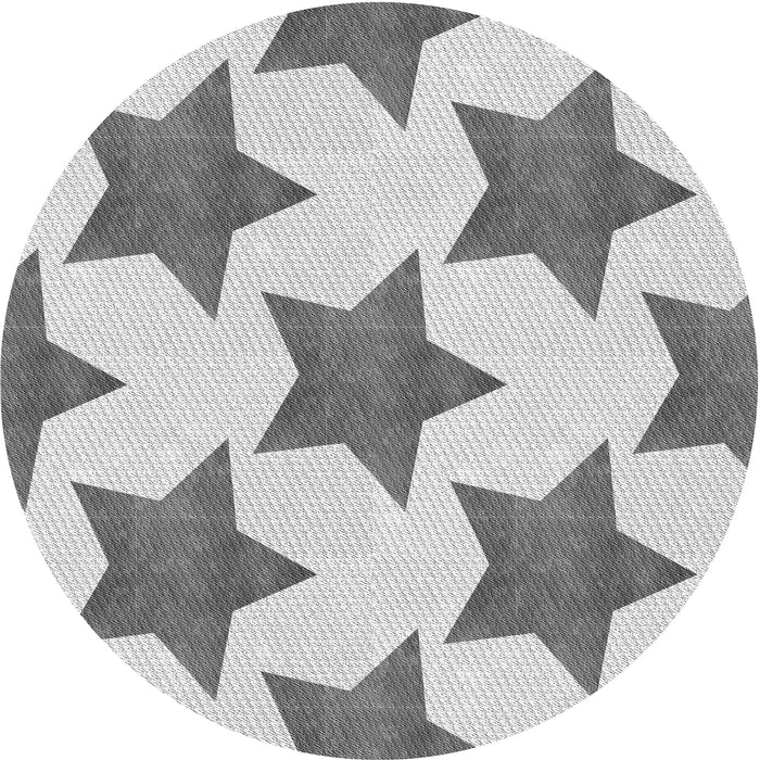 Square Patterned Platinum Gray Rug, pat3472gry