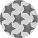 Square Patterned Platinum Gray Rug, pat3472gry