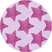 Square Patterned Blossom Pink Rug, pat3472pur