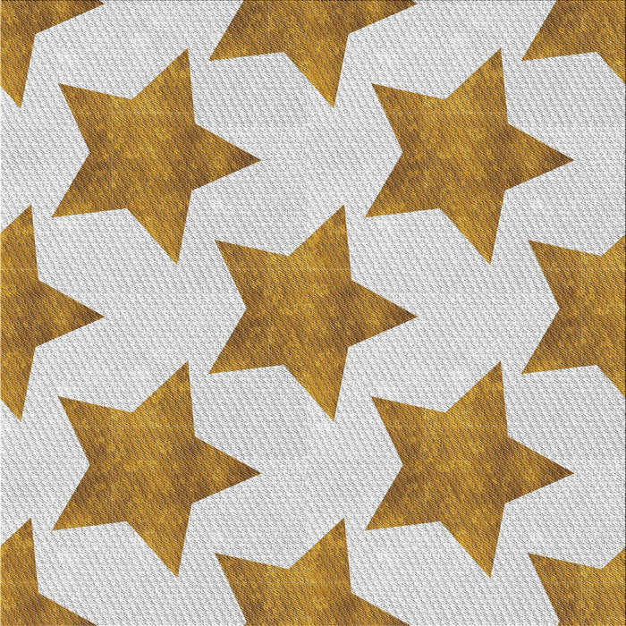 Square Patterned White Chocolate Beige Novelty Rug, pat3472