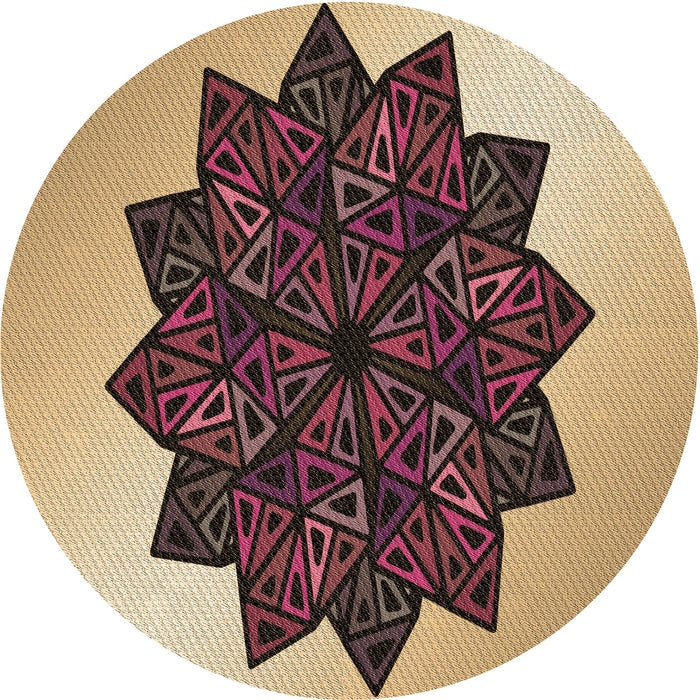 Square Patterned Red Brown Rug, pat3473brn