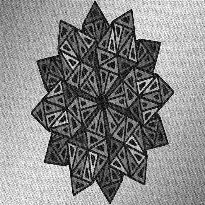 Round Patterned Silver Gray Rug, pat3473gry