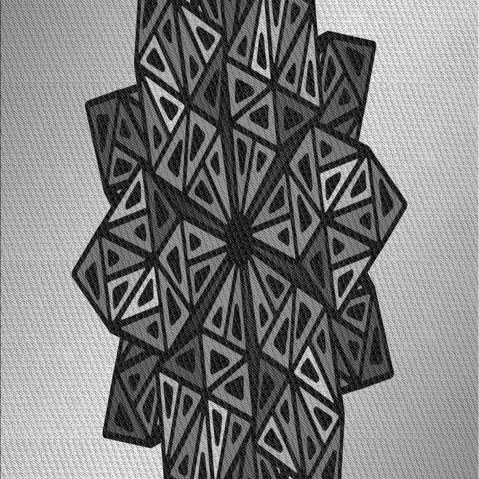 Patterned Silver Gray Rug, pat3473gry