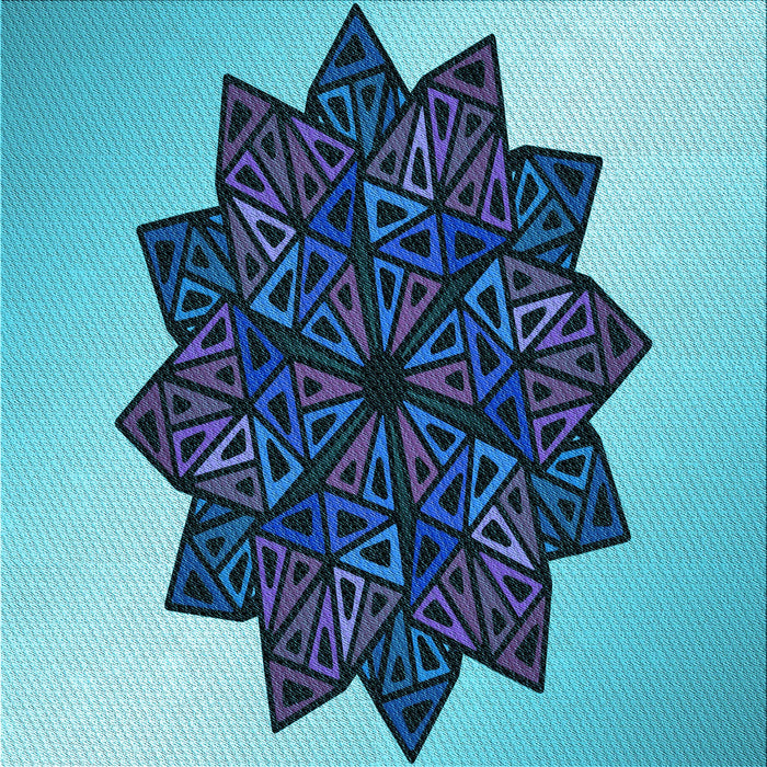 Round Machine Washable Transitional Blue Rug, wshpat3473lblu