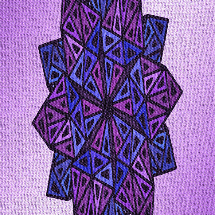 Patterned Bright Purple Rug, pat3473pur