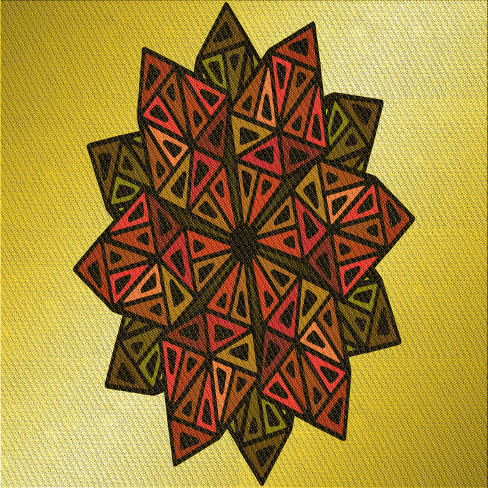 Round Machine Washable Transitional Bright Gold Yellow Rug, wshpat3473yw
