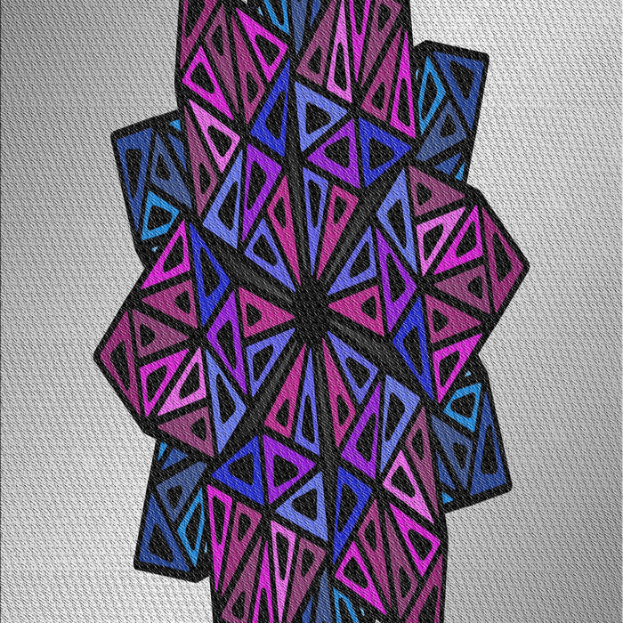 Patterned Plum Purple Novelty Rug, pat3473