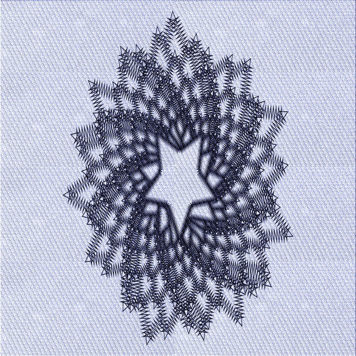 Round Machine Washable Transitional Lavender Blue Rug, wshpat3474blu