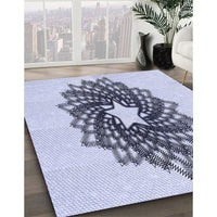 Patterned Lavender Blue Rug, pat3474blu