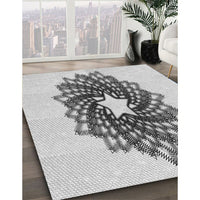 Patterned Platinum Gray Rug, pat3474gry