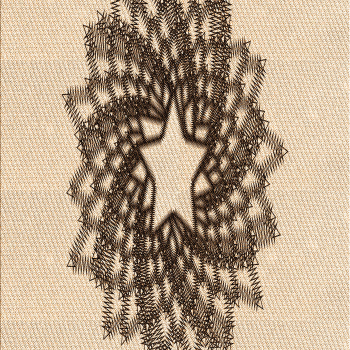 Patterned Navajo White Gold Rug, pat3474org