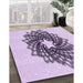 Machine Washable Transitional Purple Flower Purple Rug in a Family Room, wshpat3474pur