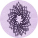 Square Patterned Purple Flower Purple Rug, pat3474pur