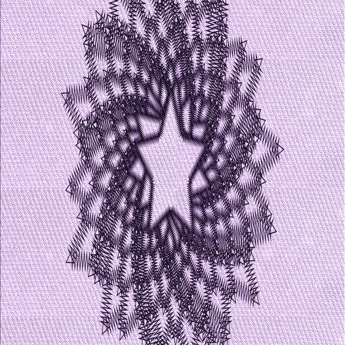 Patterned Purple Flower Purple Rug, pat3474pur