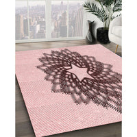 Patterned Red Rug, pat3474rd