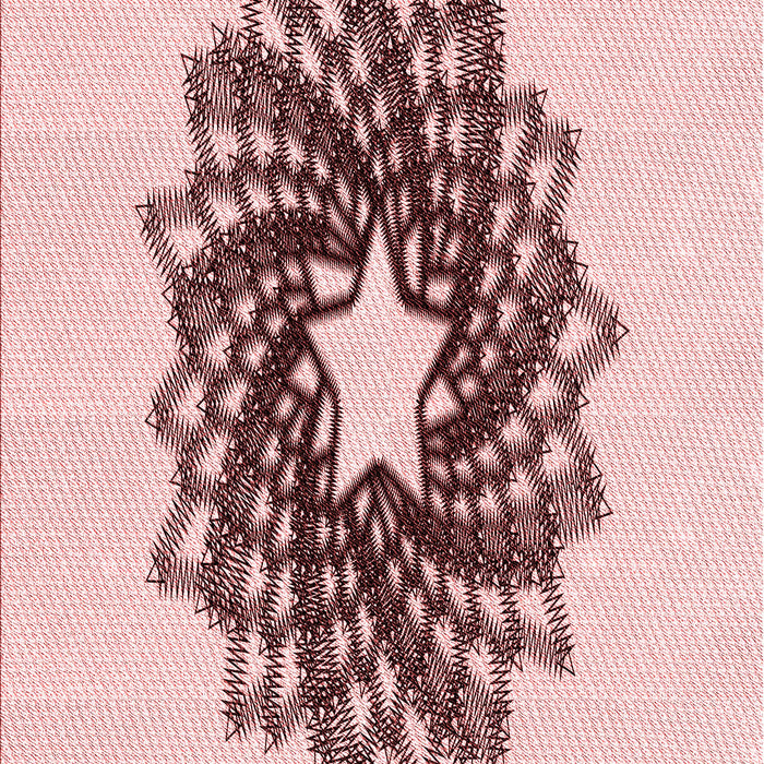 Patterned Red Rug, pat3474rd