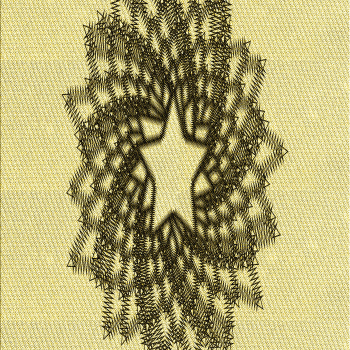 Patterned Mustard Yellow Rug, pat3474yw