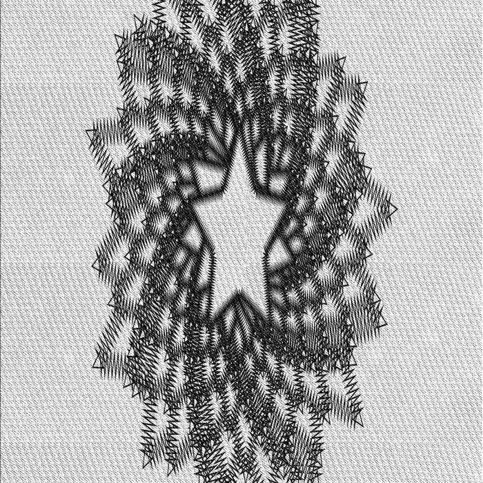 Patterned Gray Novelty Rug, pat3474