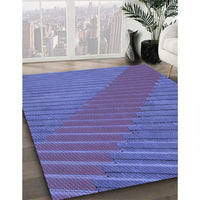 Patterned Light Slate Blue Rug, pat3475blu