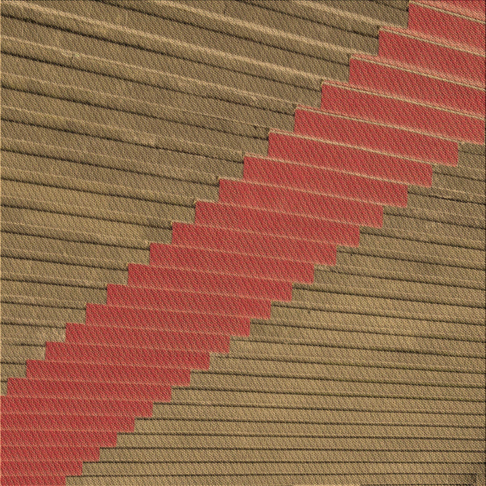 Round Patterned Mahogany Brown Rug, pat3475brn