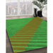 Machine Washable Transitional Lime Green Rug in a Family Room, wshpat3475grn