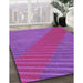Patterned Medium Violet Red Pink Rug in Family Room, pat3475pur