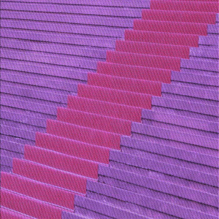 Machine Washable Transitional Medium Violet Red Pink Rug, wshpat3475pur