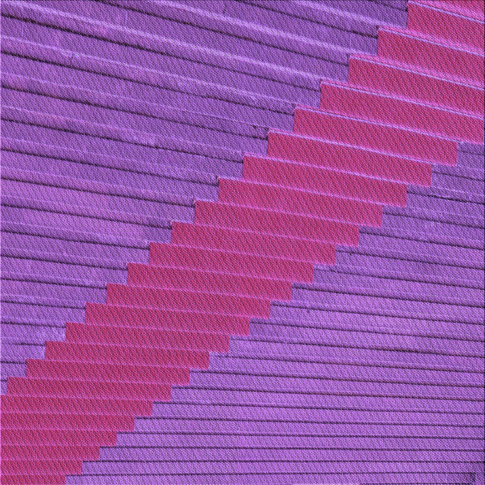 Round Machine Washable Transitional Medium Violet Red Pink Rug, wshpat3475pur