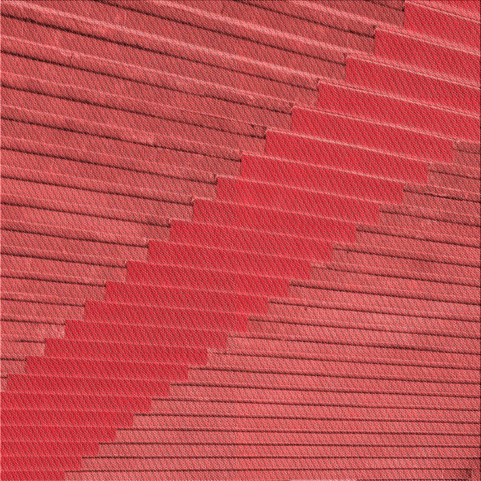 Round Patterned Red Rug, pat3475rd