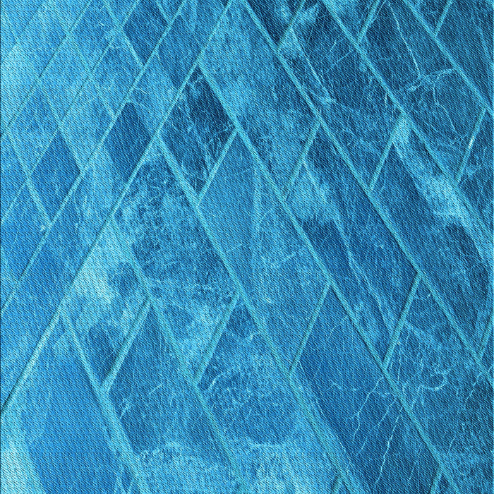Machine Washable Transitional Blue Rug, wshpat3476lblu